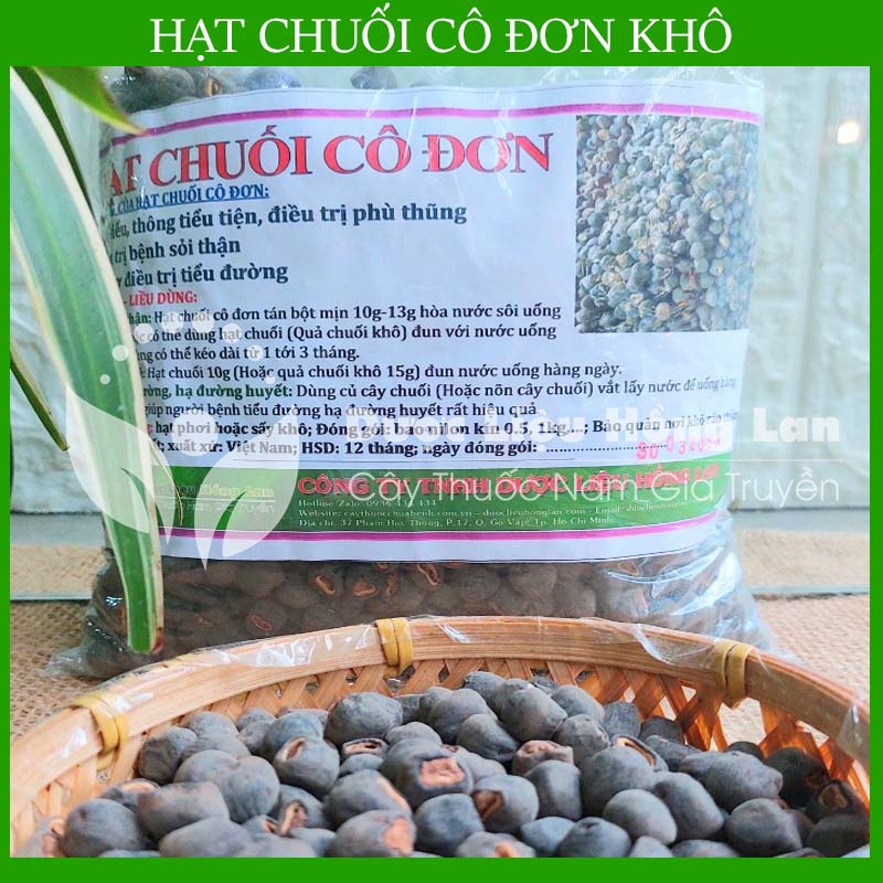 500gram Hạt chuối hột cô đơn khô sạch