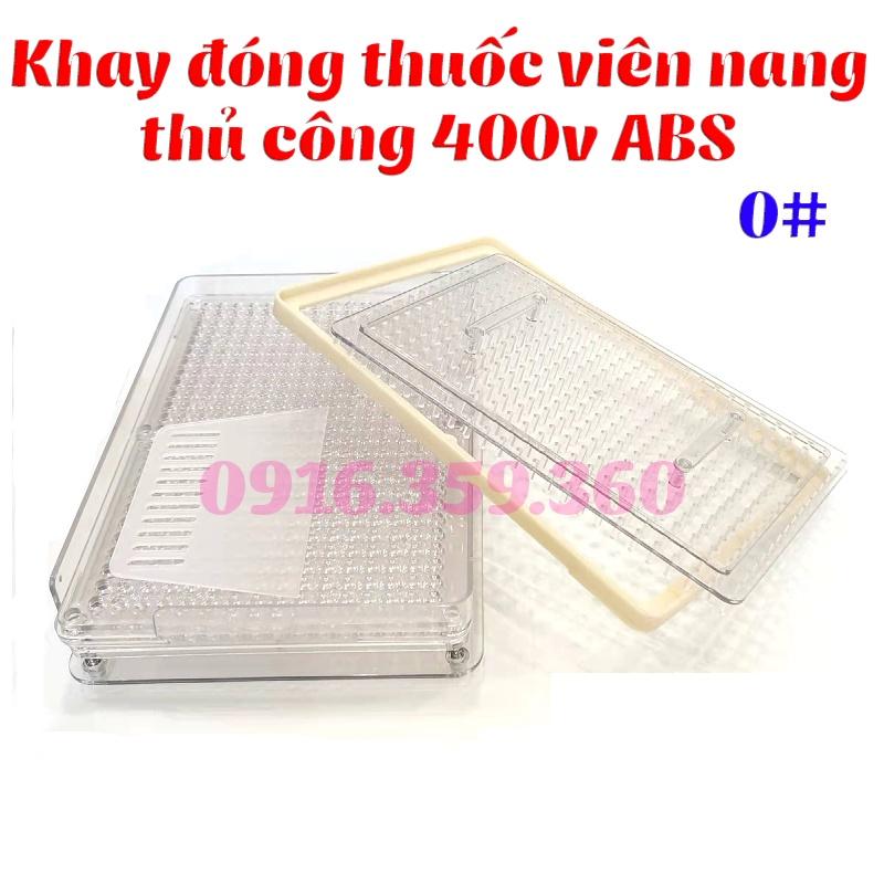 Khay đóng viên nang thủ công 400 viên size 0