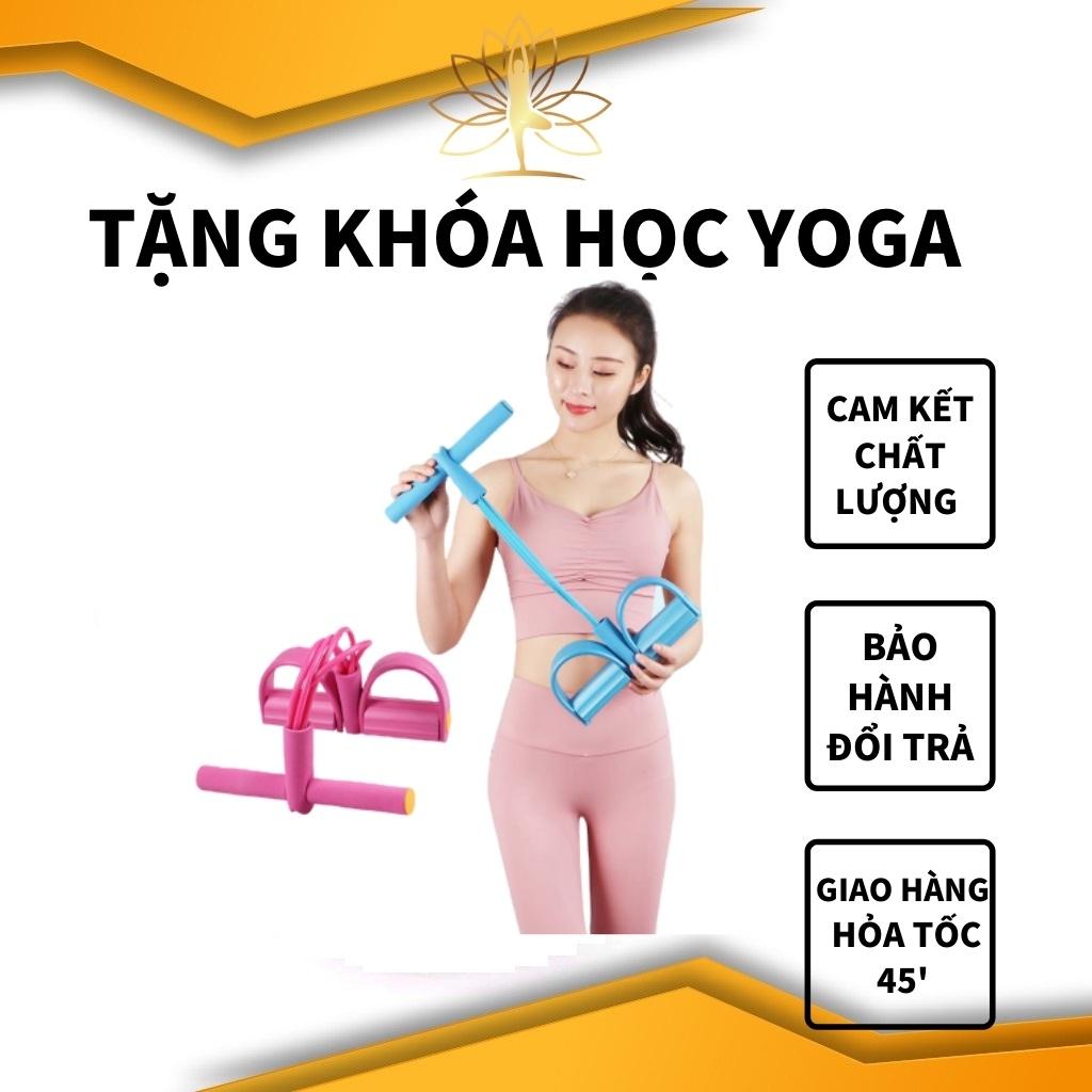 Dây Kéo Đàn Hồi 4 Ống Cao Su Bàn Đạp Chân Dụng Cụ Tập GYM Thể Dục Săn Chắc Bụng Tay Vai Tại Nhà Cho Nam Nữ