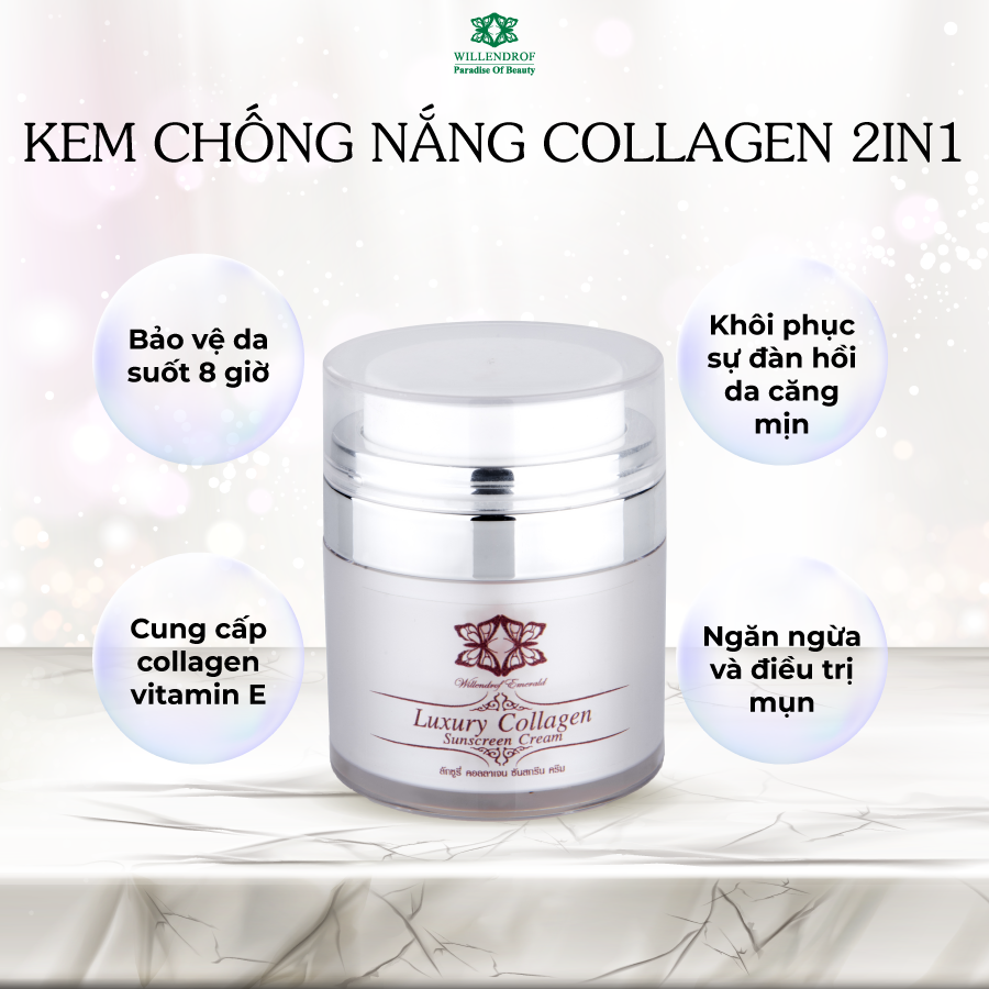 30GR KEM CHỐNG NẮNG CAO CẤP BỔ SUNG COLLAGEN 2 IN 1 [HÀNG CHÍNH HÃNG THÁI LAN]