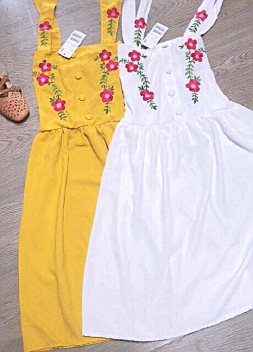 ĐẦM THÊU HOA 2 DÂY BẢN TO NHÚN SAU LƯNG