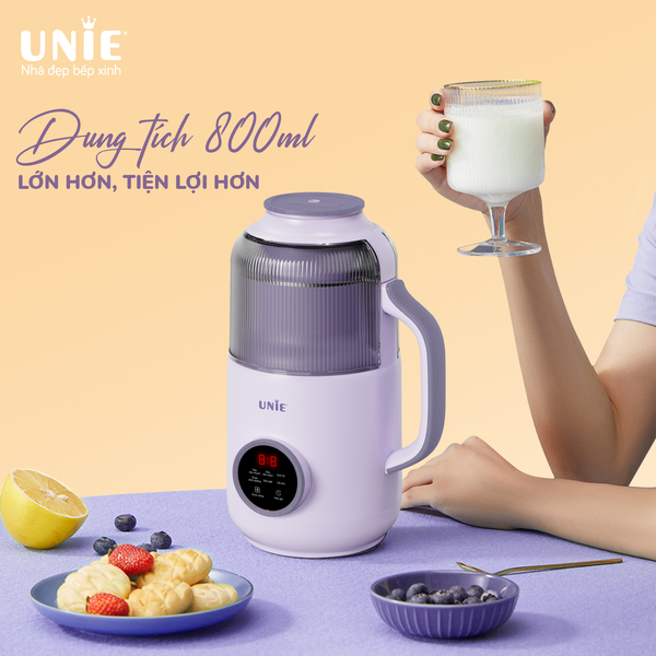 Máy làm sữa hạt UMB09 - Nắp chụp chống ồn,Dung tích 800ml,công suất 600W,đa chức năng xay nấu,thiết kế mới nhiều màu sắc-HÀNG CHÍNH HÃNG