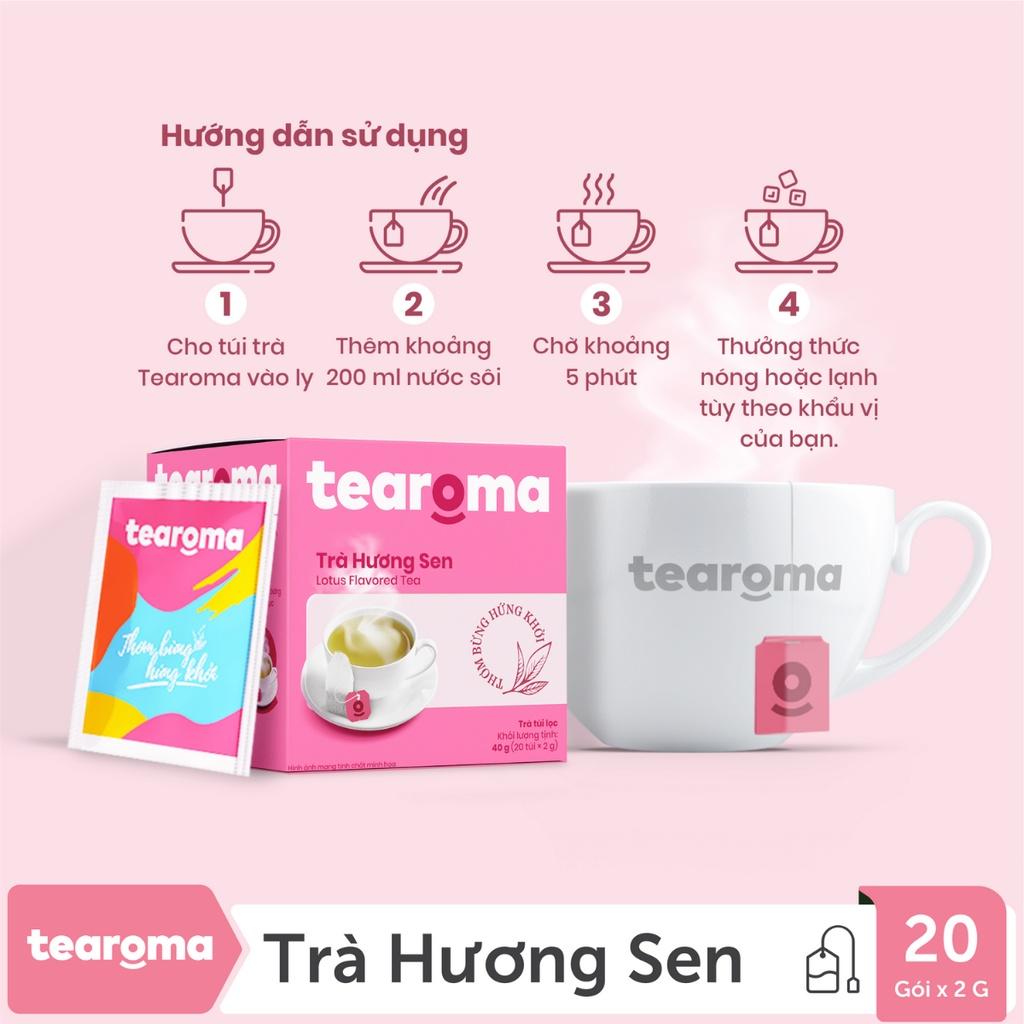 Tearoma Trà Sen túi lọc 20 gói x 2g