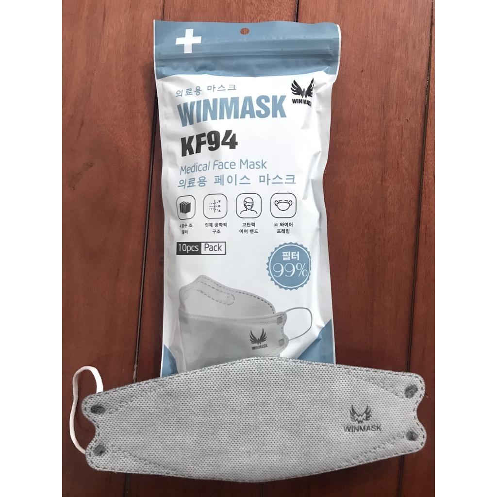 Khẩu trang KF94 Winmask kháng khuẩn Hàn Quốc 4 lớp chất liệu siêu mềm mại