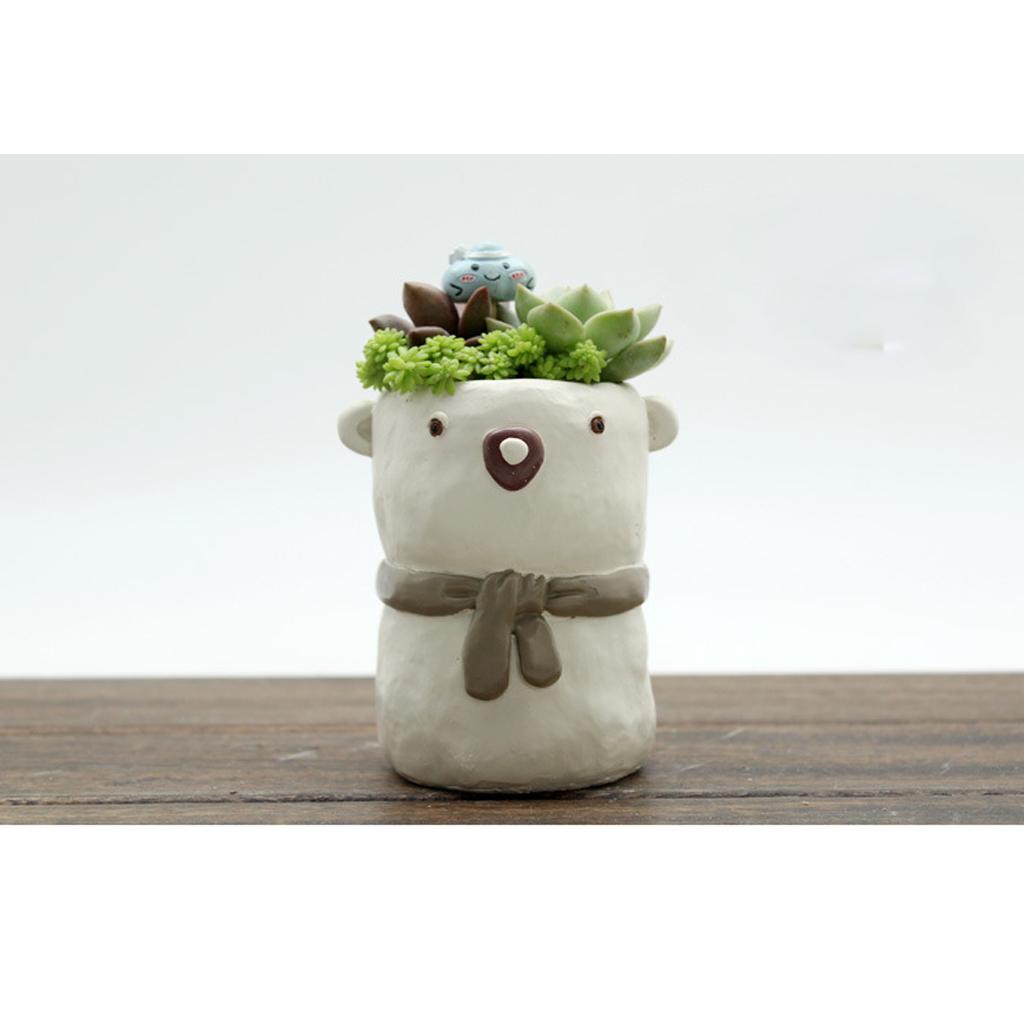 Flowerpot Creative Resin Flower Pot Planter Garden Succulent Plant Decor #10