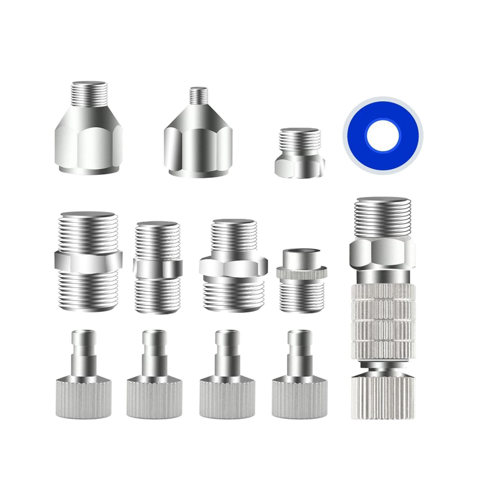 13 Pieces Airbrush Adaptor Set Durable Airbrush Disconnect Fitting Connector