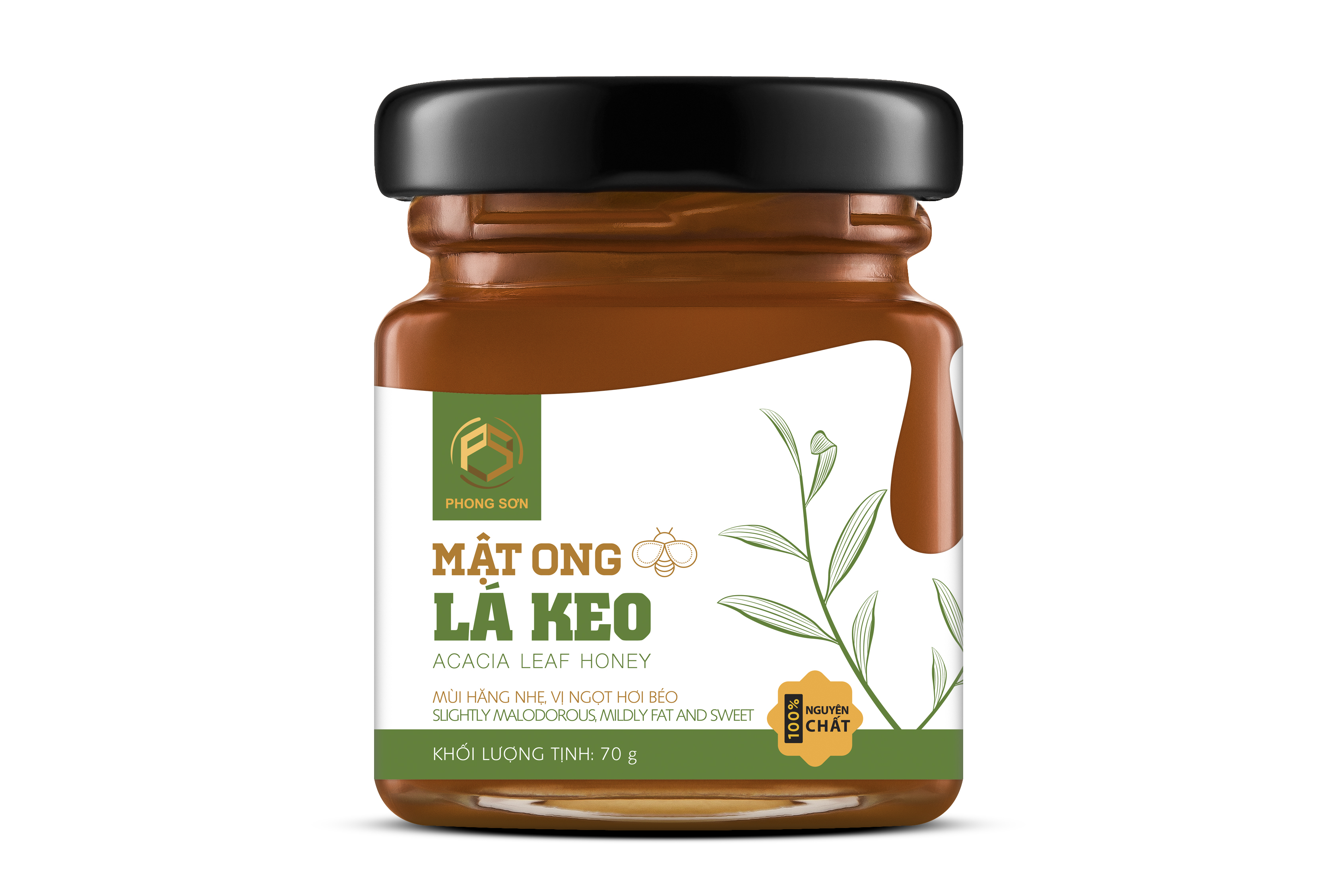 Mật Ong Lá Keo - Tự Nhiên Tiêu Chuẩn Xuất Khẩu - 70g/280g/530g