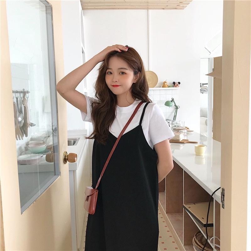 Váy hai dây maxi dáng suông đuôi cá Đầm dáng suông Quảng châu