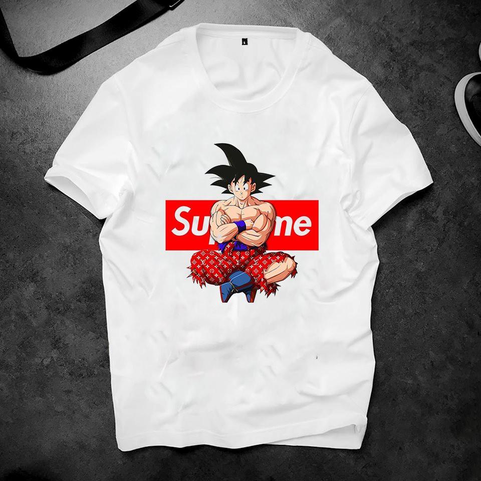 Áo thun unisex in supre goku vải dày mịn 2019ts572