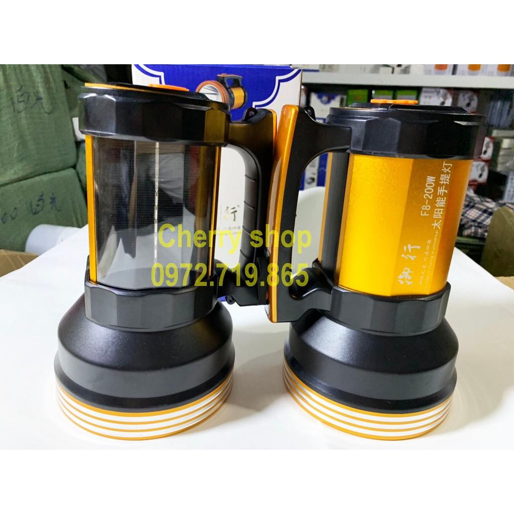 ĐÈN PIN TÍCH HỢP NĂNG LƯỢNG MẶT TRỜI SIÊU SÁNG LED SẠC ĐIỆN CHỐNG NƯỚC ĐA NĂNG MÃ F8