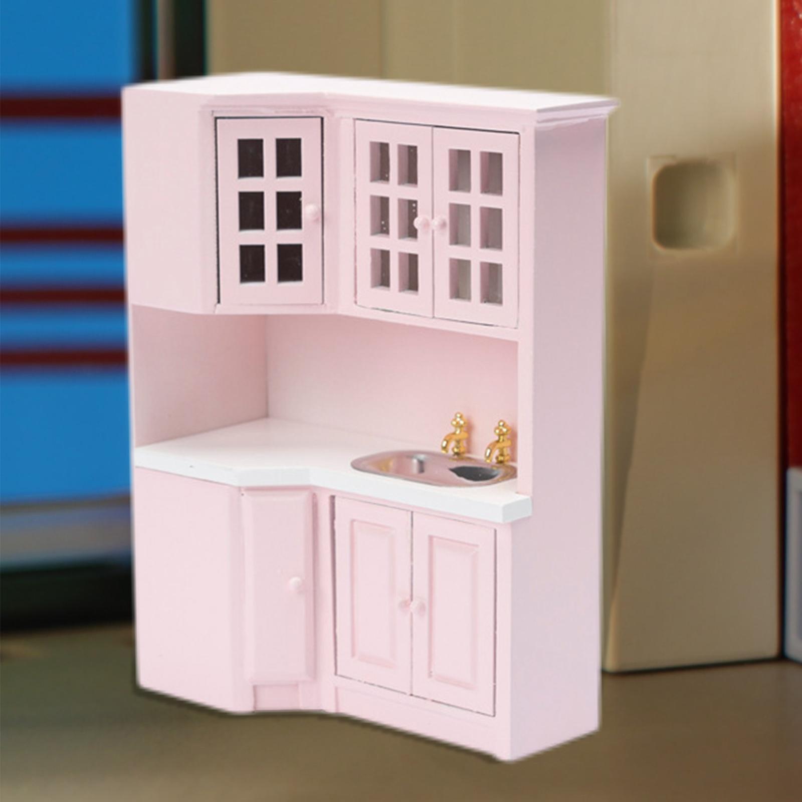 1:12 Doll House Cabinet Baby Doll Living Room Furniture Supplies Decor