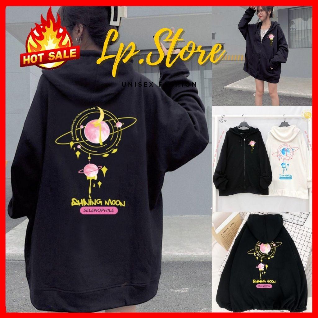 Áo Hoodie Nỉ - Áo Khoác Nỉ Nam Nữ Unisex SHININGMOON 2 Màu Cực Hot - LP.STORE