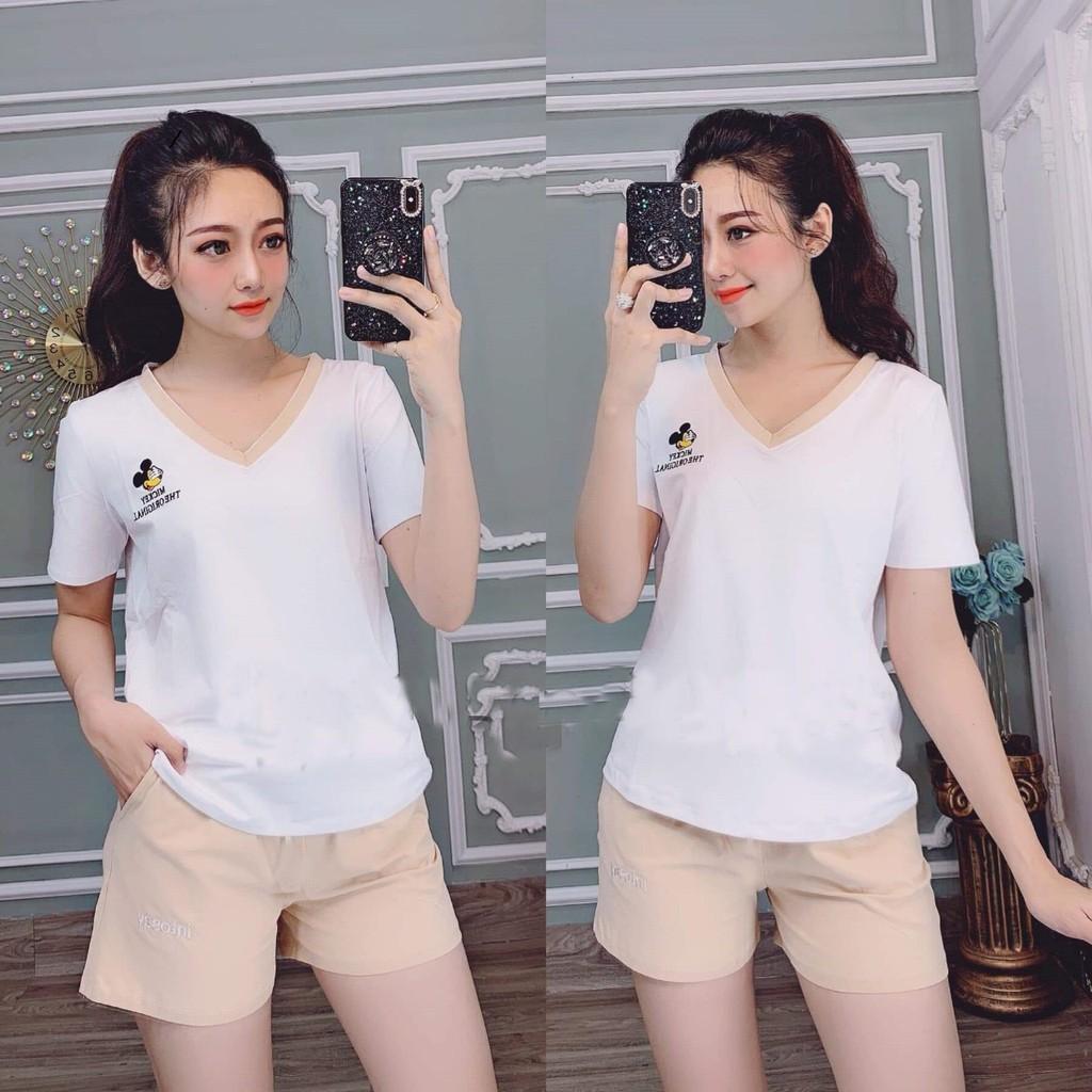 (Có bigsize 85kg)Đồ Bộ Nữ Cotton Đùi Mặc Nhà Đồ Bộ Nữ Mặc Nhà Đẹp