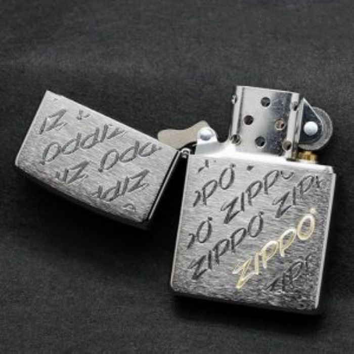 Bật Lửa Zippo Script Brushed Chrome Chính Hãng Usa