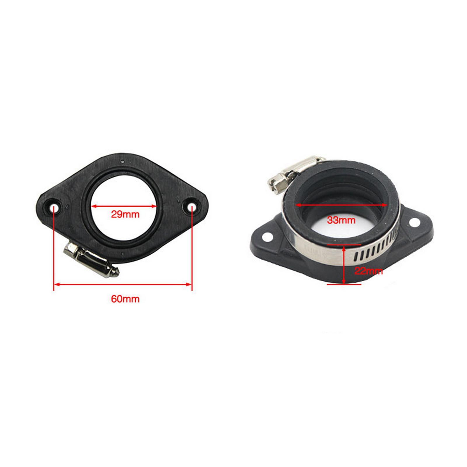 Carburetor Manifold Adapter/ Parts Inlet Intake Pipe Rubber Manifold Boot/ Fit for 28mm 30mm Carb for Koso for Pwk Pit Dirt Bike ATV