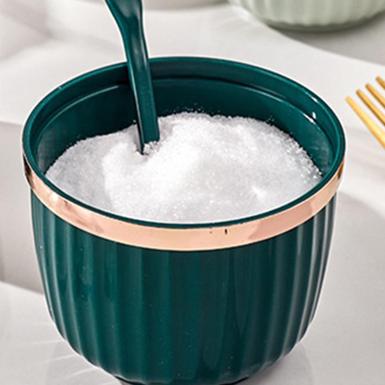 Modern Spice Case Seasoning Jar with Lid spoon Tray for Restaurant Bar