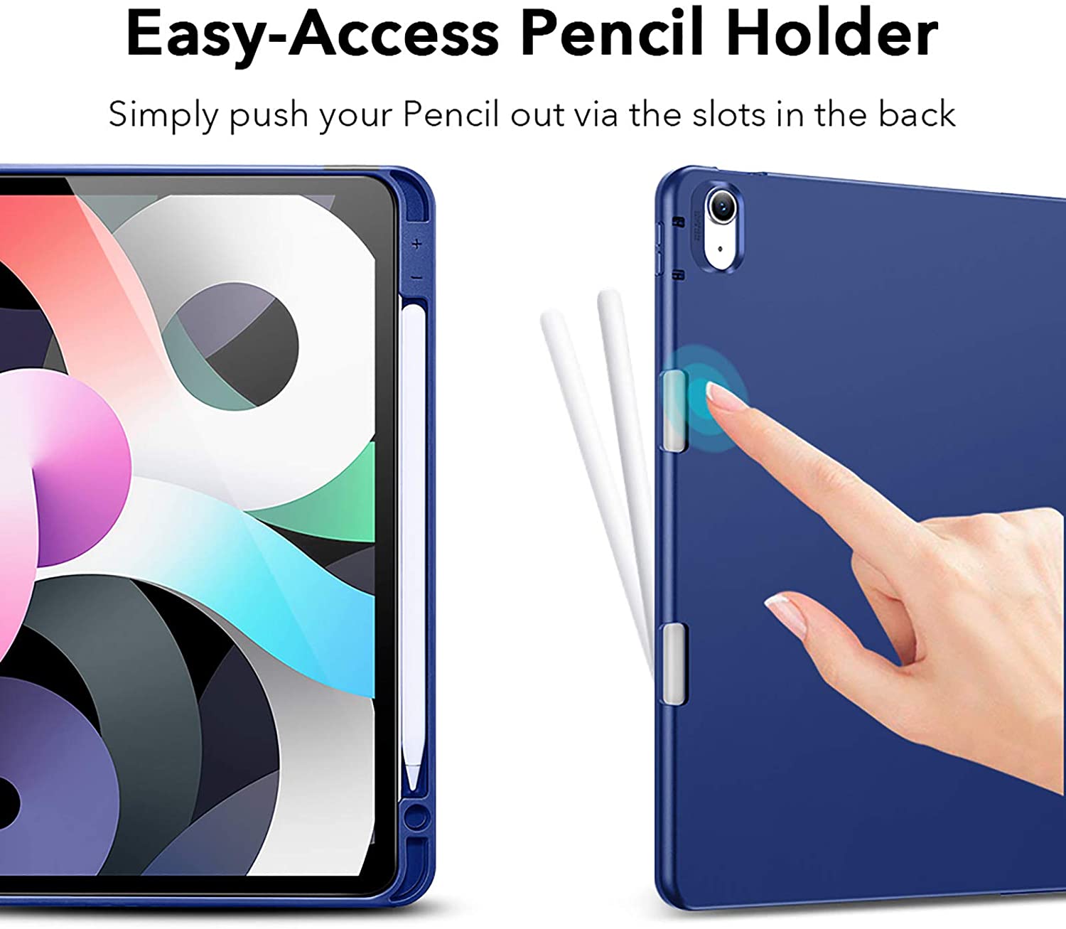 Bao da cho iPad Air 4 2020 10.9 Inch ESR Rebound Pencil Case - Hàng Nhập Khẩu