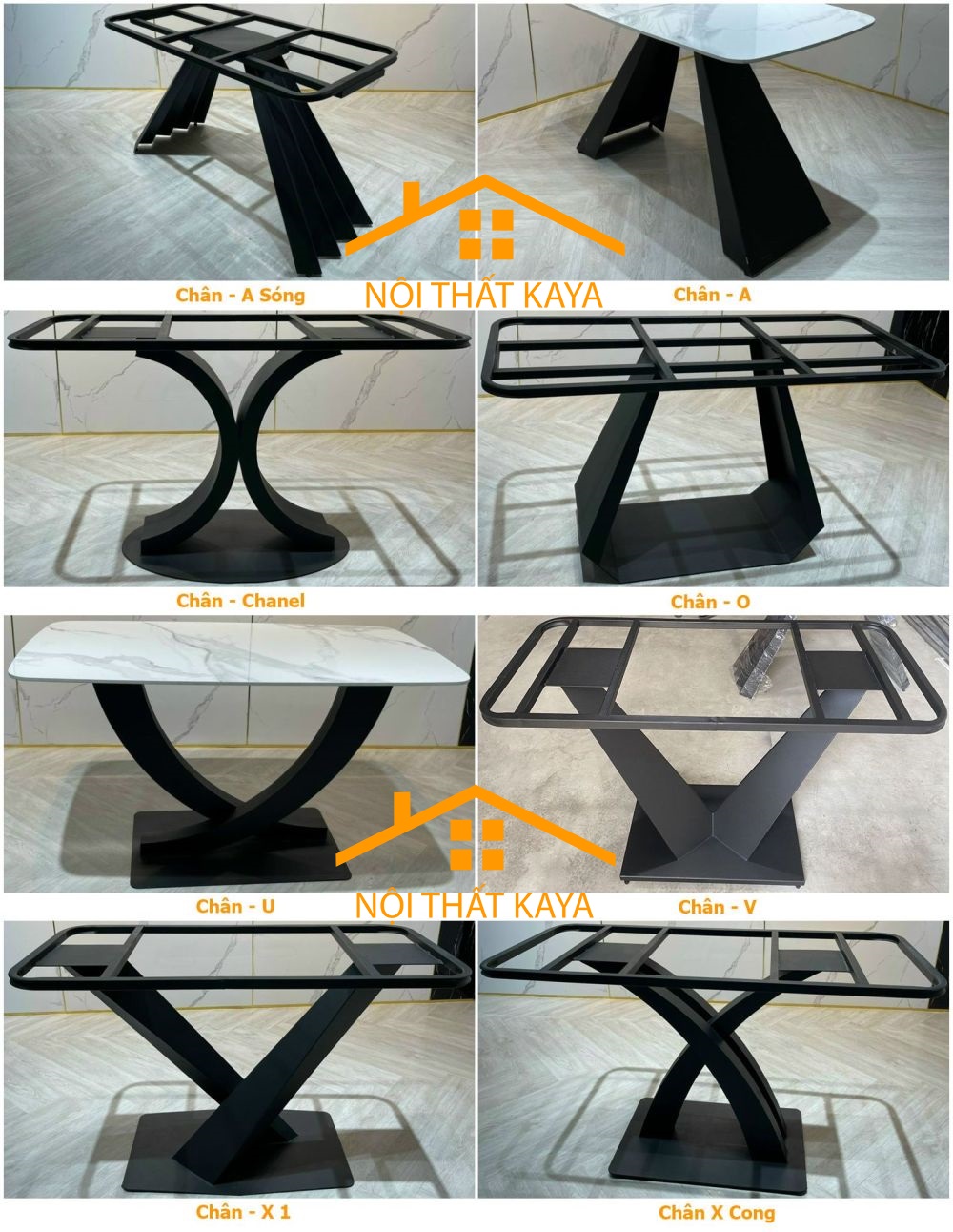 Bộ Bàn Mặt Đá Ceramic 6 Ghế Nhập Khẩu 1m6 Chân X KY-GH05