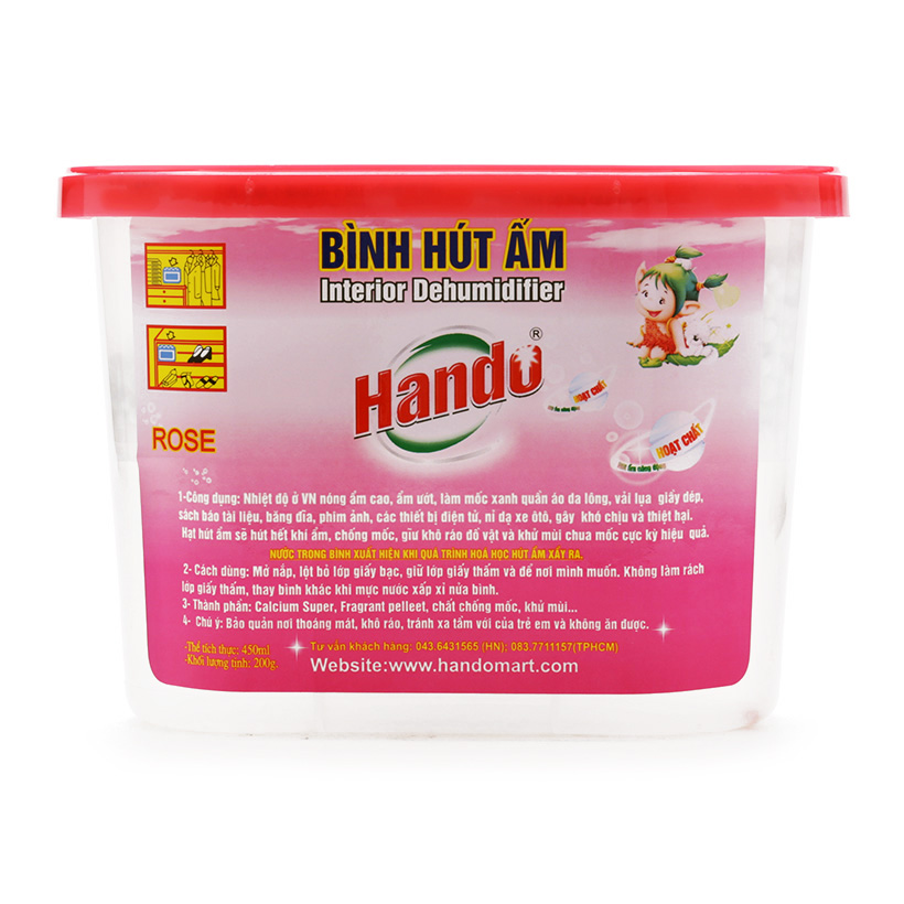 Bình hút ẩm khử mùi hương dịu nhẹ Hando 450ml