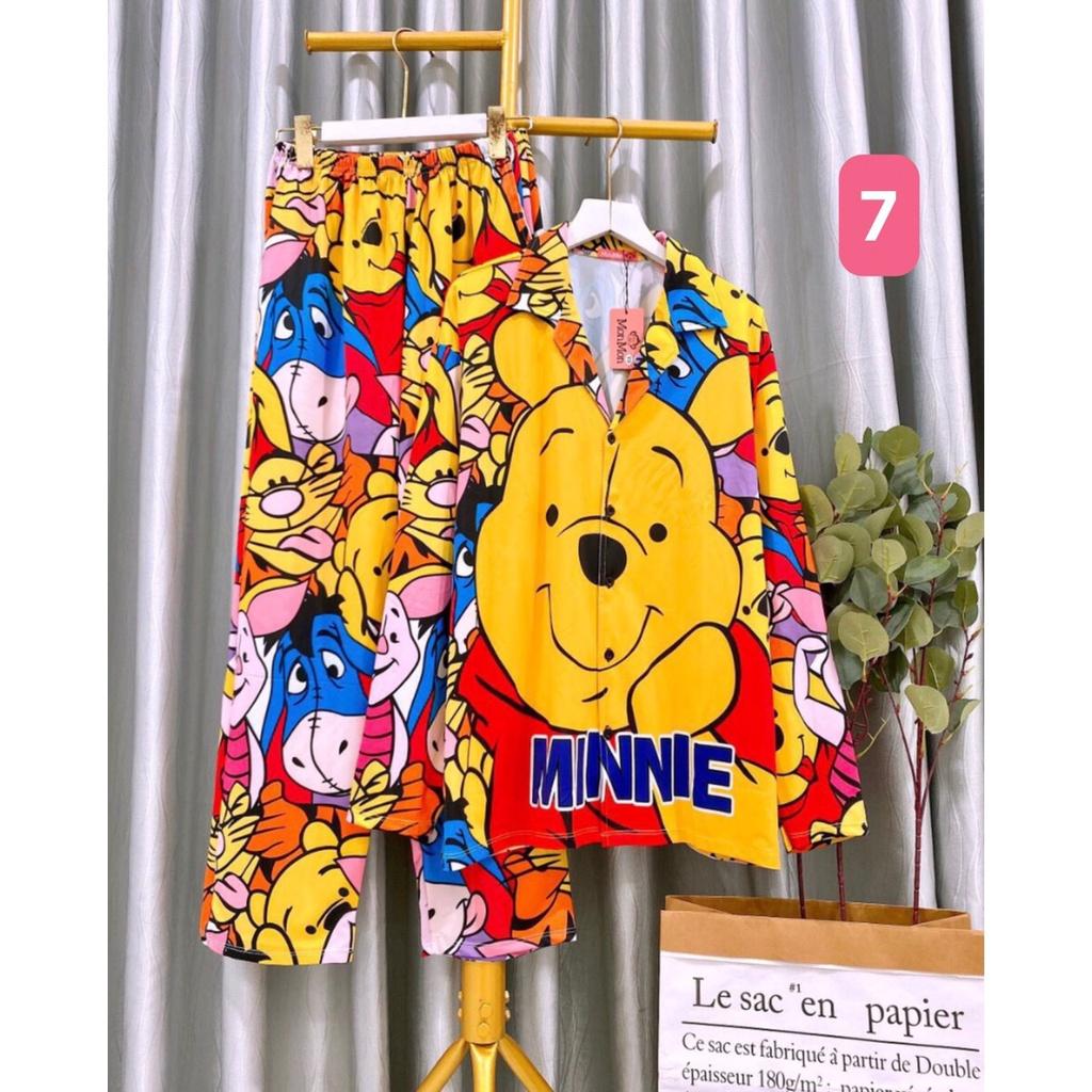 BIGSIZE ĐỒ BỘ THUN LẠNH 3D MON TD CỔ XXL 70-80KG