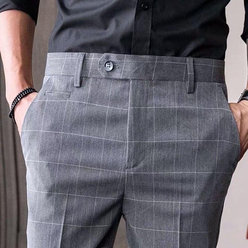 Quần âu nam BATIR kẻ sọc chất vải cotton 3 màu cao cấp ,tôn dáng, lịch sự, trẻ trung