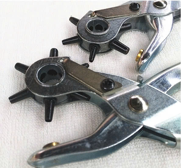 Kìm bấm lỗ thắt lưng, dây nịt, đồ da 6 size 2mm, 2.5mm, 3mm, 3.5mm, 4mm, 4.5mm