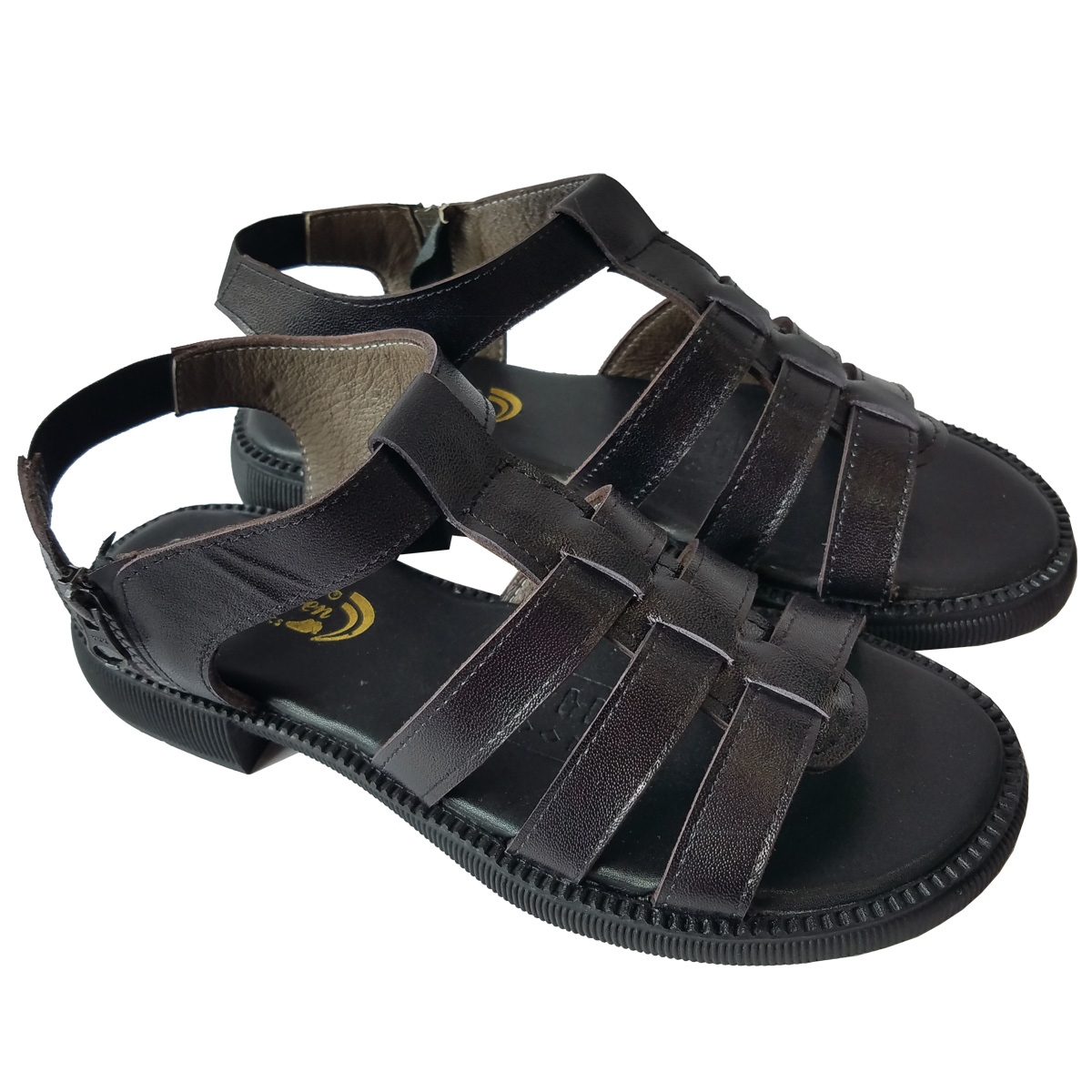 Giày Sandal BIGGBEN Da Bò Thật Cao 3 Phân SDCG100