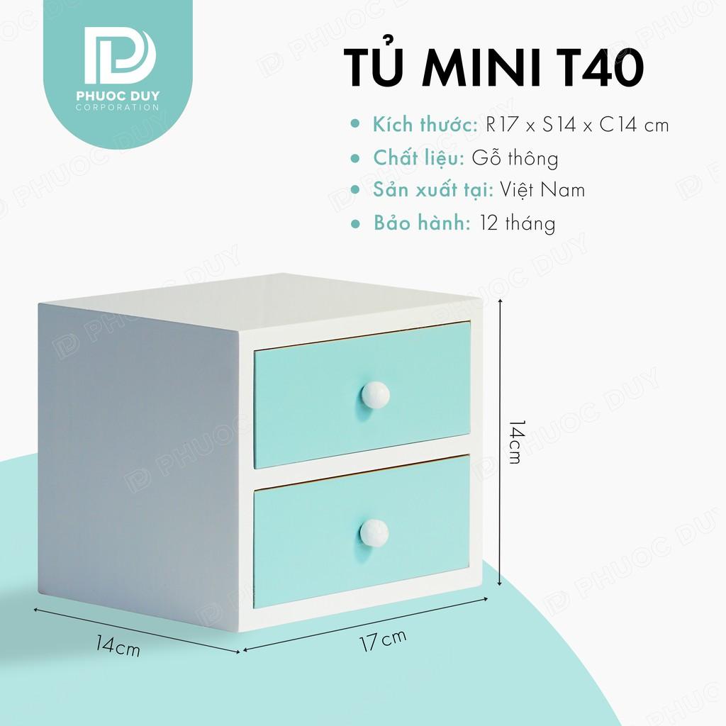 Tủ mini để bàn đa năng - Tủ nữ trang mỹ phẩm T40