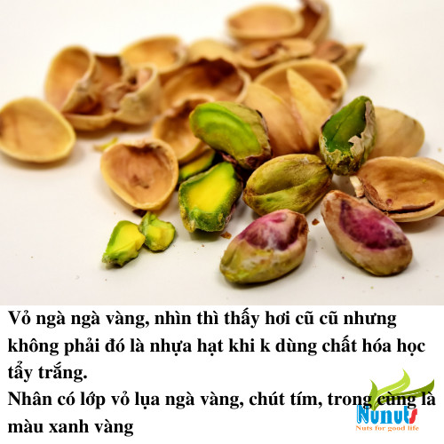 Hạt dẻ cười không tẩy trắng chuẩn Mỹ, vỏ màu ngà ngà vàng, nhân ngọt tươi mới, giòn ngon, không hôi dầu Nunuts