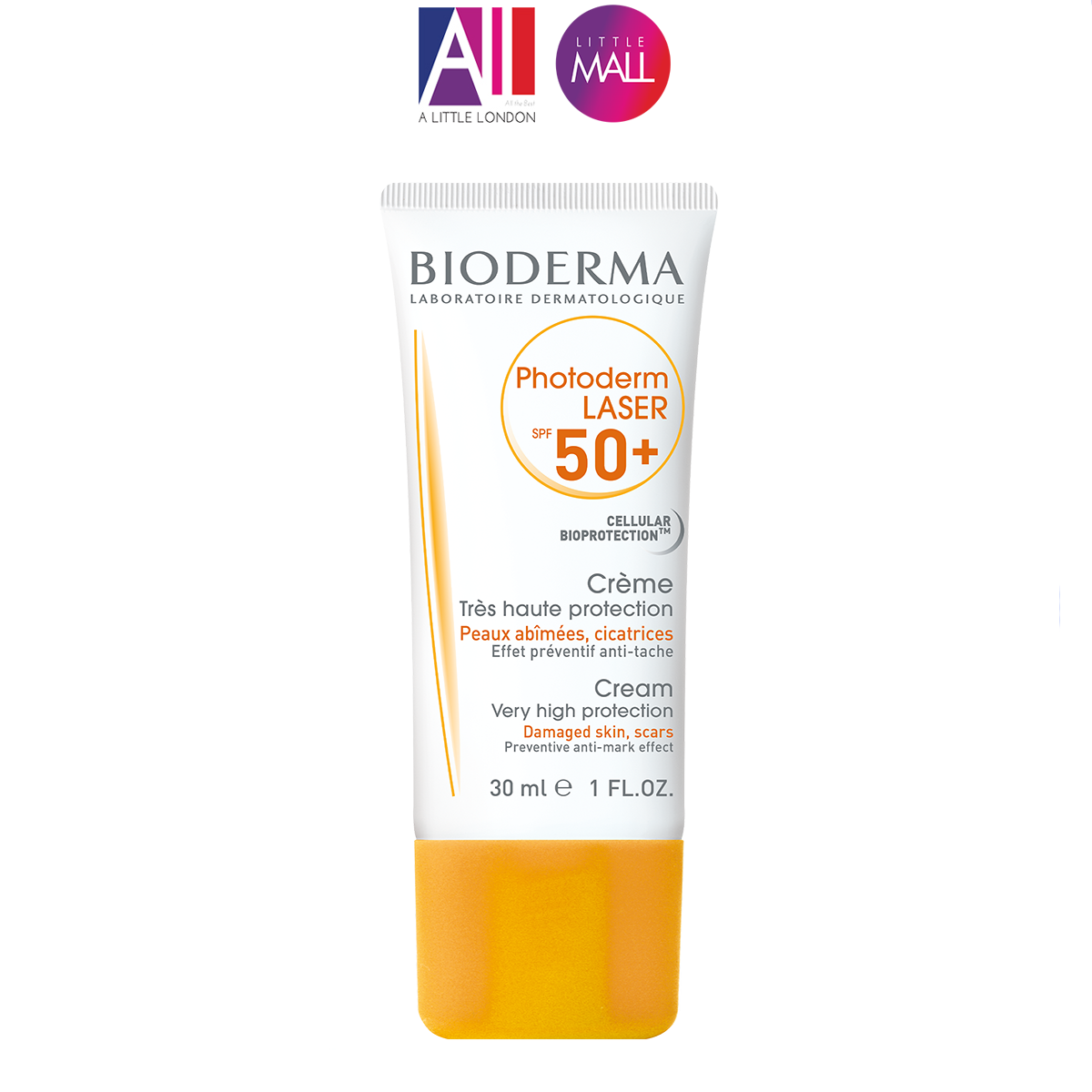 Kem chống nắng ngăn ngừa tăng sắc tố da dành cho da sau điều trị laser Bioderma Photoderm Laser SPF 50+ 30ml (Nhập khẩu)