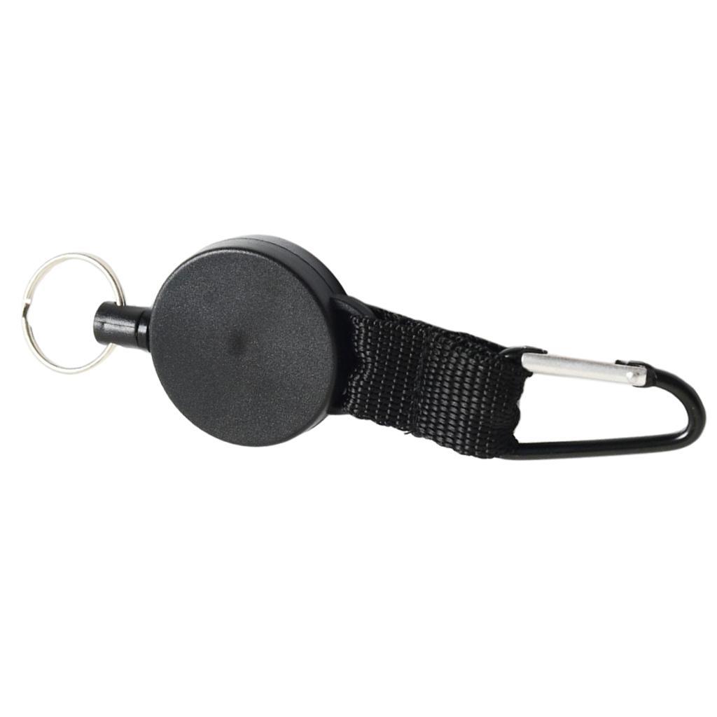 Heavy Duty Retractable Key Holder Carabiner Quick Release & Telescopic Rope
