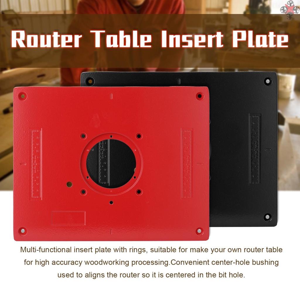 Multifunctional Aluminum Alloy Router Table Insert Plate Trimmer Engraving Machine Tool Woodworking Benches Woodworking Tools