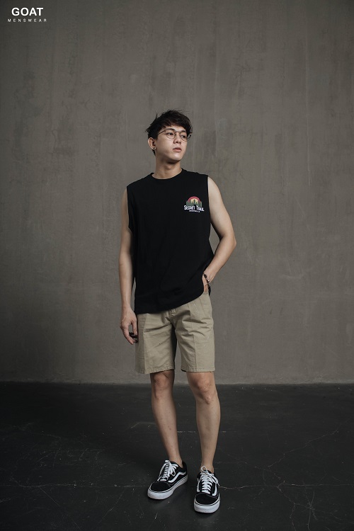 Quần Short Kaki Nam Trơn Cao Cấp GOAT MENSWEAR