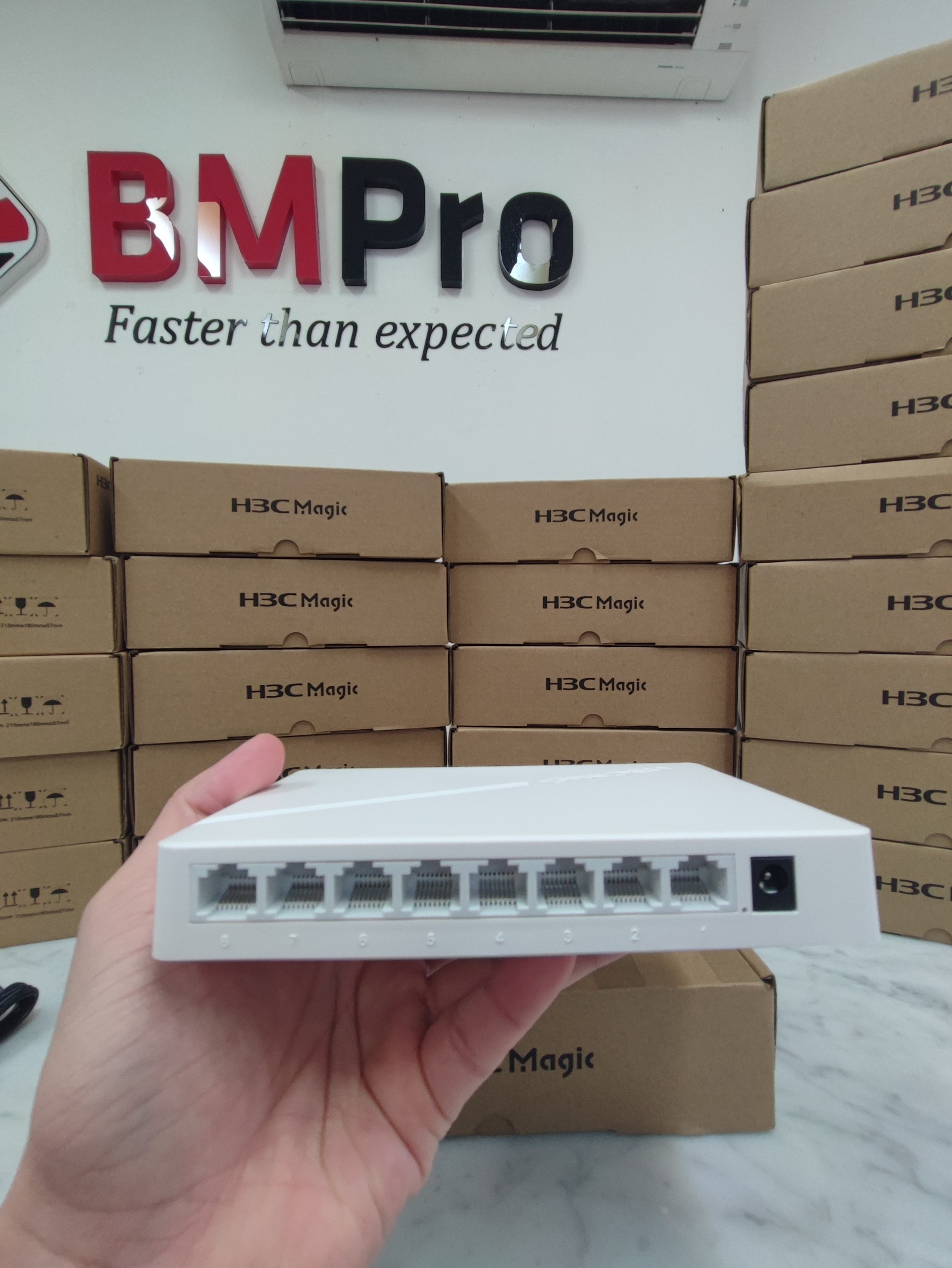 Bộ Chia Mạng Switch Để Bàn H3C BS208 Hàng Chính Hãng 8 Cổng Gigabit, Tốc Độ 16Gbps