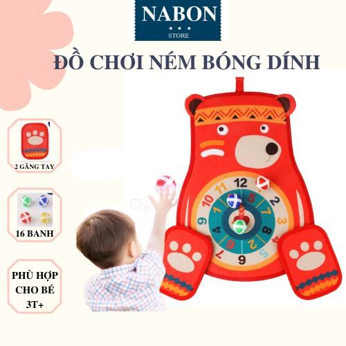 Đồ Chơi Banh Dính Họa Tiết Con Gấu Vui Nhộn Cho Bé