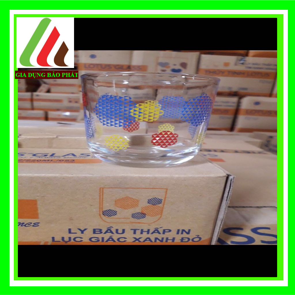 Bộ 6 ly thủy tinh họa tiết Việt Nam