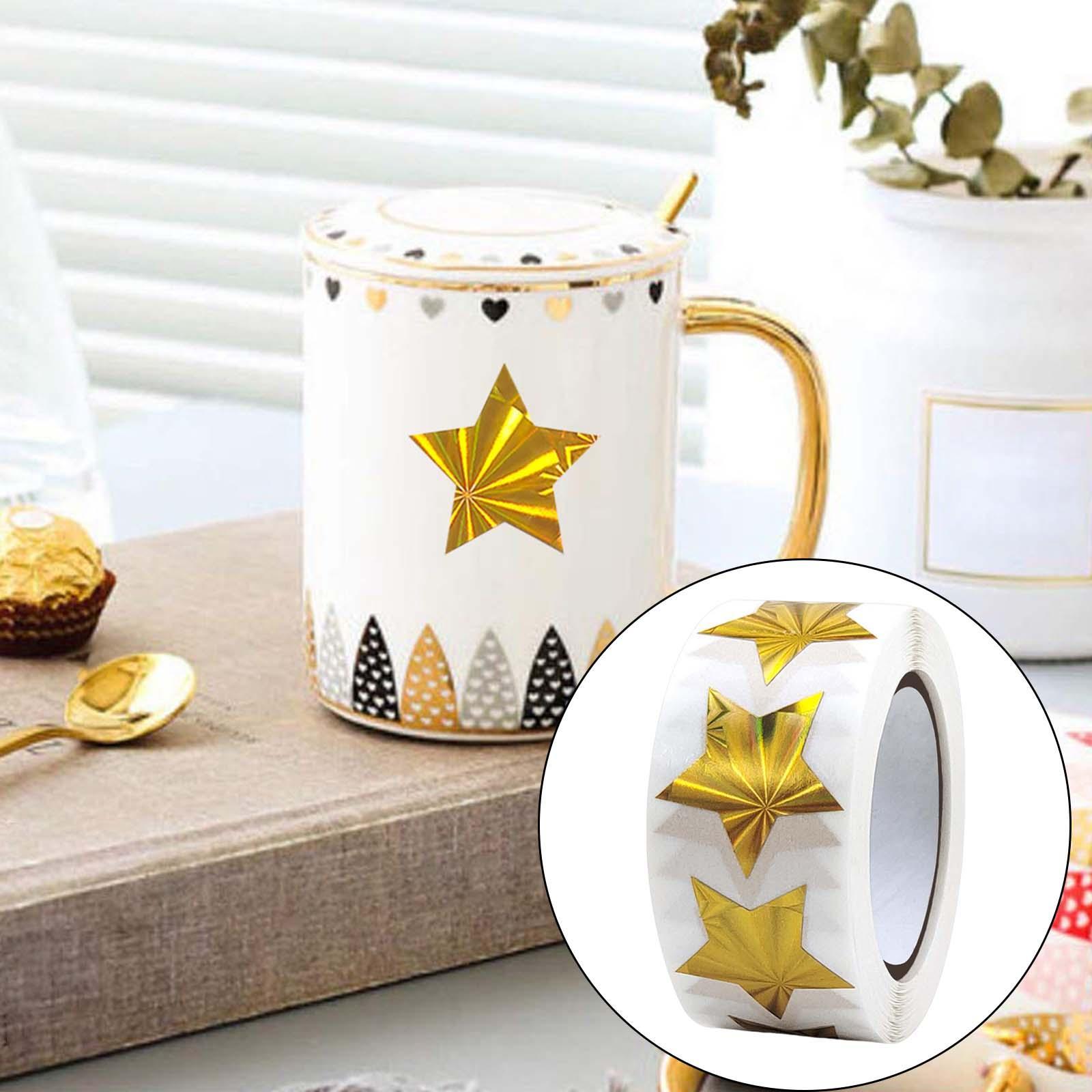 500x Star Stickers DIY Stickers Self Adhesive Envelope Stickers for Birthday