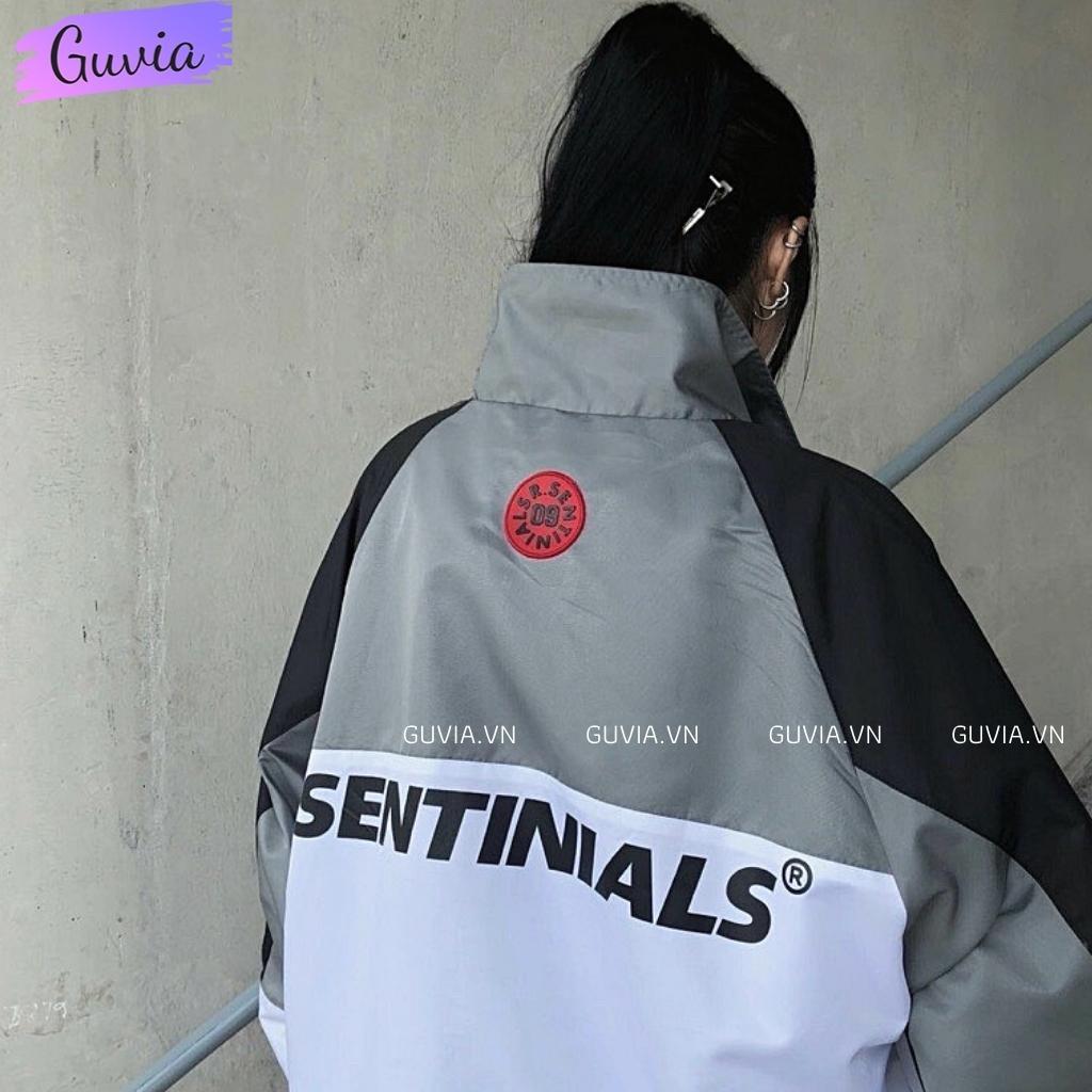 Áo Khoác Dù SENTINIALS 2 Lớp Form Rộng Nam Nữ Unisex, Áo Gió Bomber Bóng Chày Chống Nắng Ulzzang