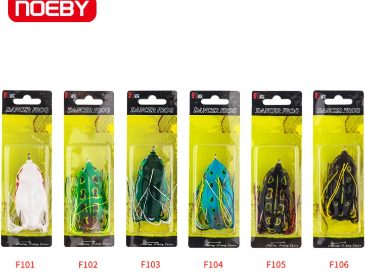 Mồi giả Noeby nhái hơi, dài 7cm, nặng 21g. Câu lure cá lóc, màu ngẫu nhiên