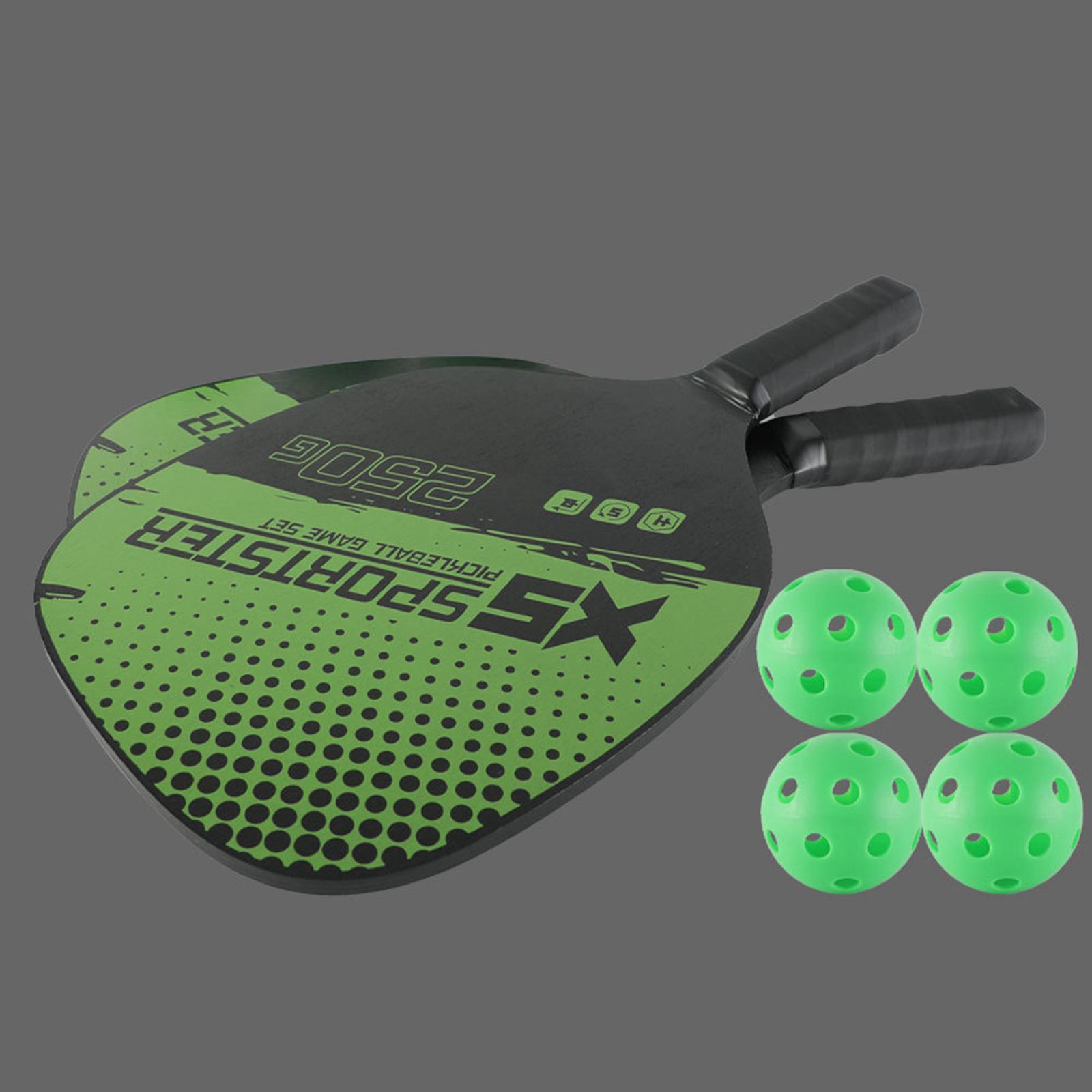 Pickleball Paddles Set of 2 Pickleball Rackets Professional with Carrying Bag Paddle for Pickleball and Ball Set Beginners 2 Players Unisex Pros