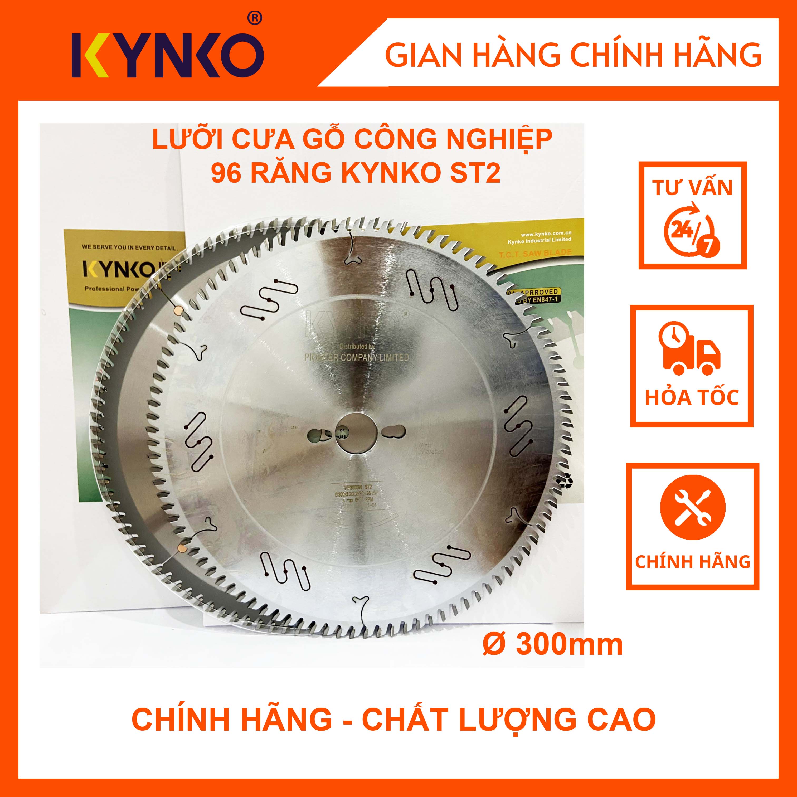 LƯỠI CƯA GỖ CÔNG NGHIỆP 96 RĂNG KYNKO ST2 CHÍNH HÃNG GIÁ TỐT