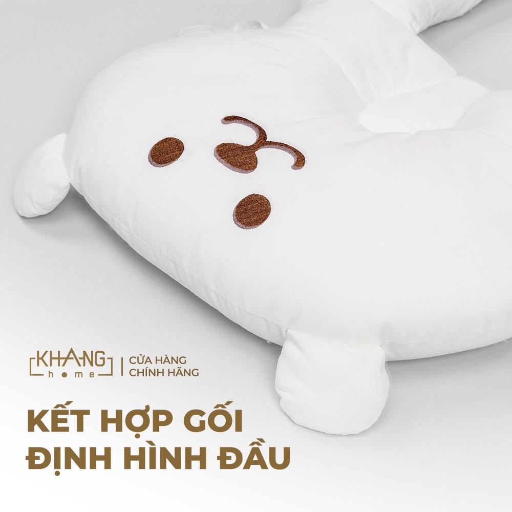 Gối Chặn Kết Hợp Định Hình Đầu Cho Trẻ Sơ Sinh Khang Home