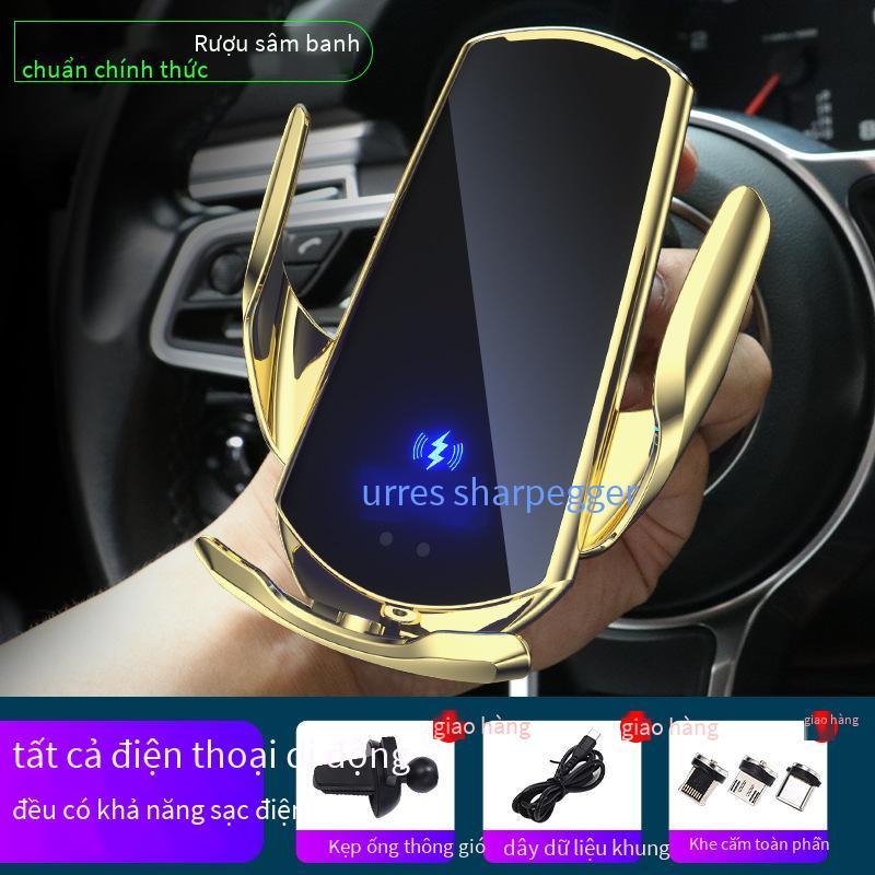 Đảm bảo chất lượng Giá đỡ xe từ tính mới Bộ sạc nhanh không dây Cảm ứng thông minh Đóng tự động Áp dụng cho Huawei Điện thoại Apple