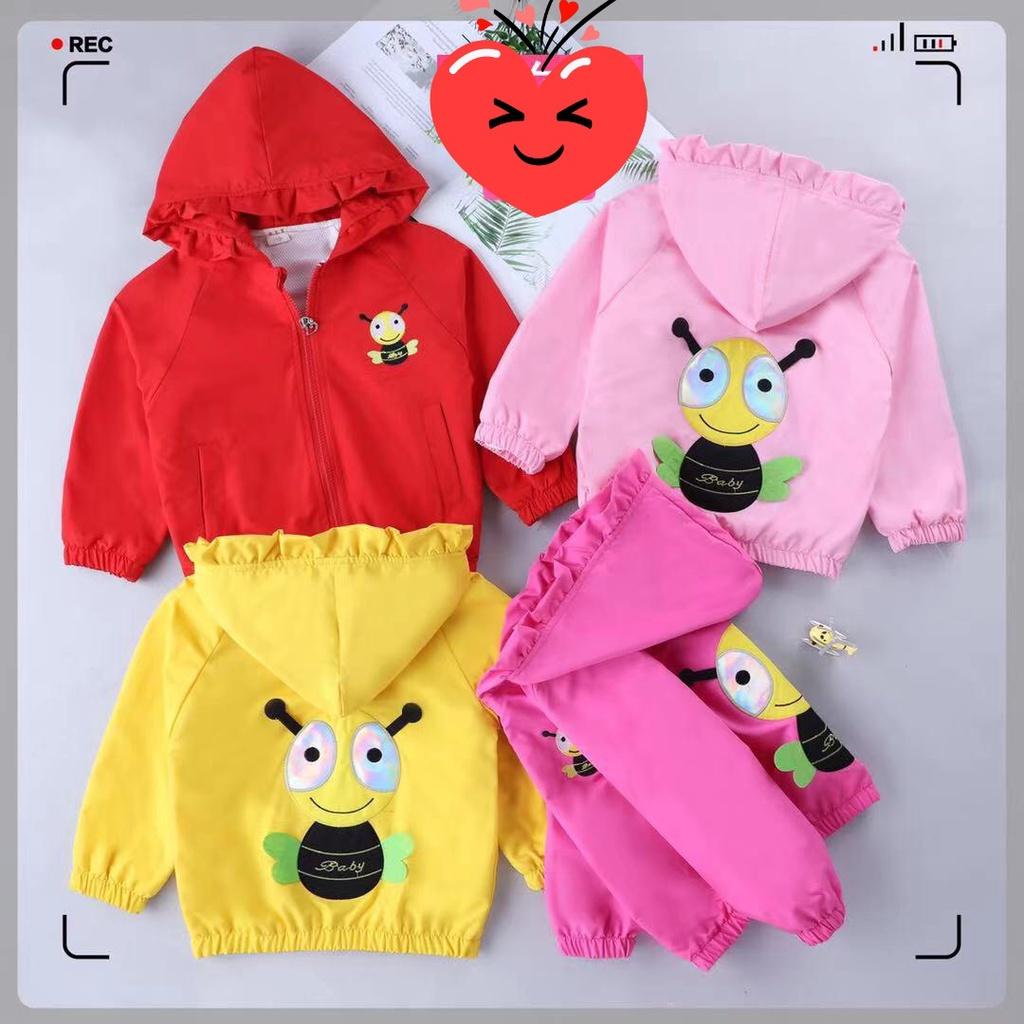 Áo khoác cho bé gái hình dễ thương size 10-18kg hàng nhập Quảng Châu cao cấp