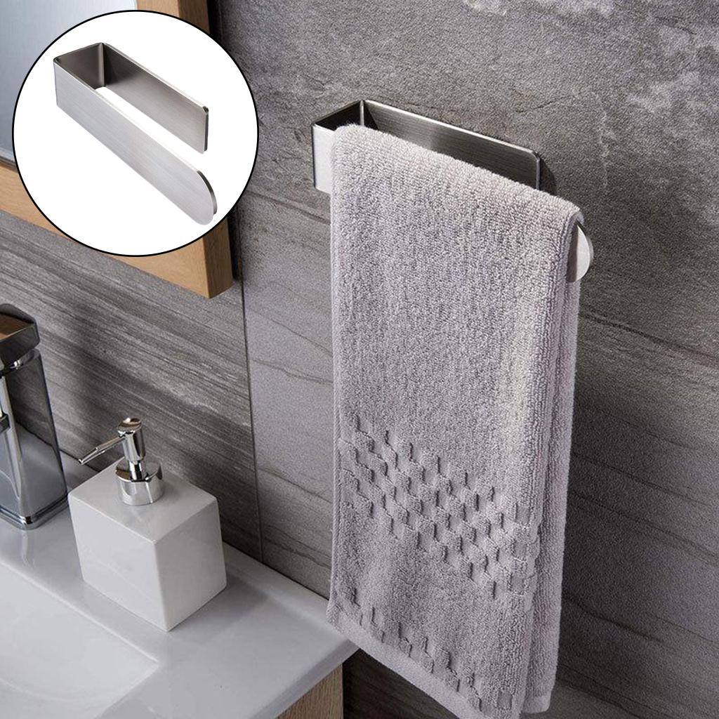 Sticky Towel Hanger Towel Self Adhesive Wall Mounted Bathroom Organizer