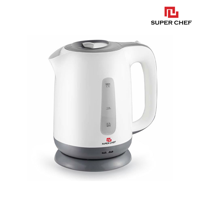 Ấm Đun Siêu Tốc Nhựa 1.7 Lít Chính Hãng Super Chef Công Suất đến 2200W Đun Nhanh, Nhựa Chịu Nhiệt, An Toàn Sức Khỏe, Nhiều Tính Năng An Toàn, Siêu Tiện Lợi, Giá Tốt SC_KP1775