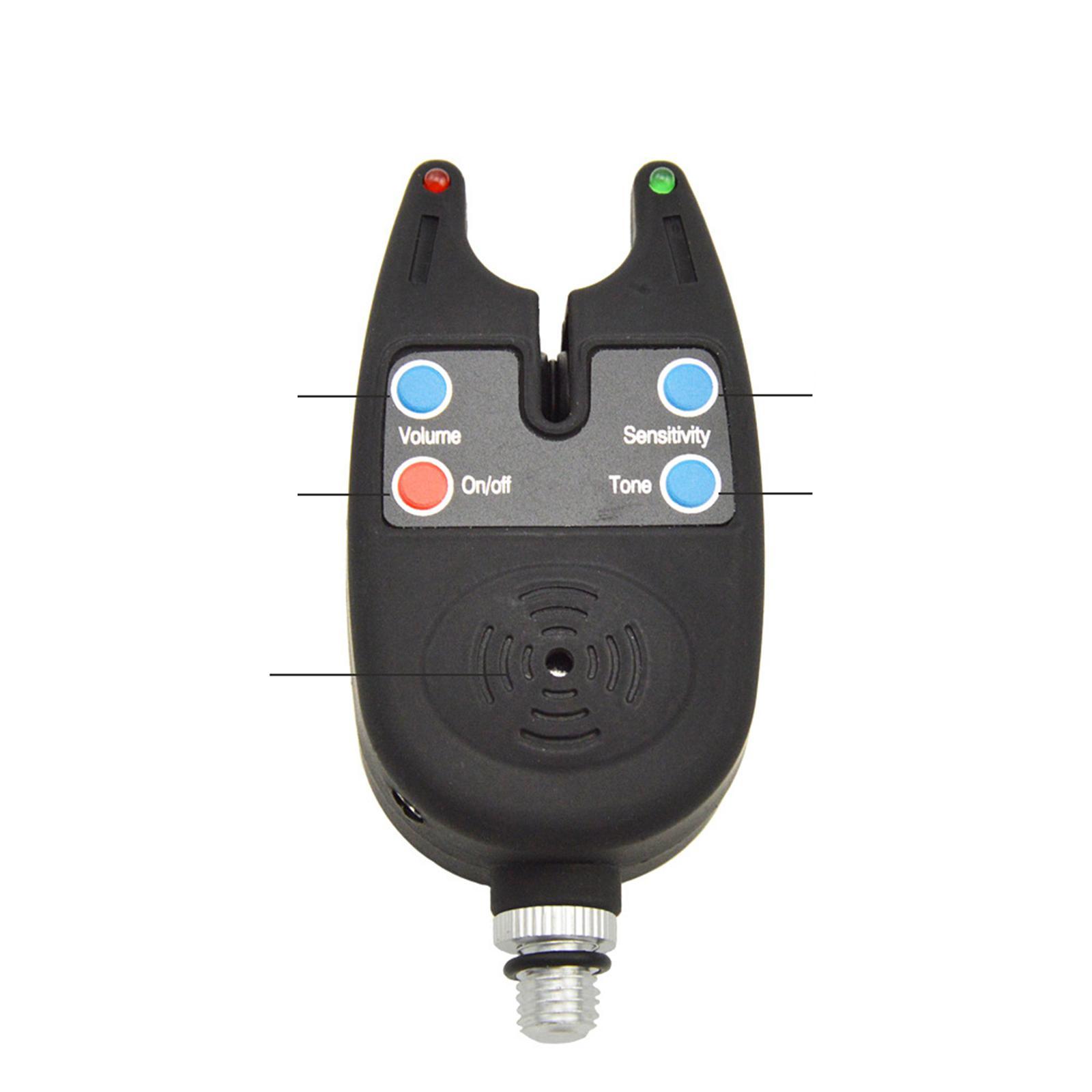 Fishing Bite Alarm, Sensitive Fish Sensing, Fishing Bell Clip on Fishing Rod, Adjustable Sound Alarm for Daytime/Night Carp Fishing