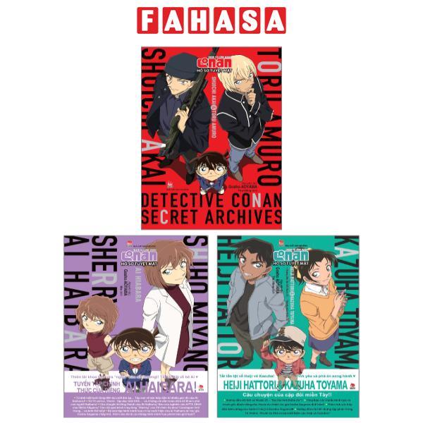 Combo Manga - Thám Tử Lừng Danh Conan: Hồ Sơ Tuyệt Mật - Shuichi Akai & Toru Amuro + Ai Haibara + Heiji Hattori & Kazuha Toyama (Bộ 3 Tập)
