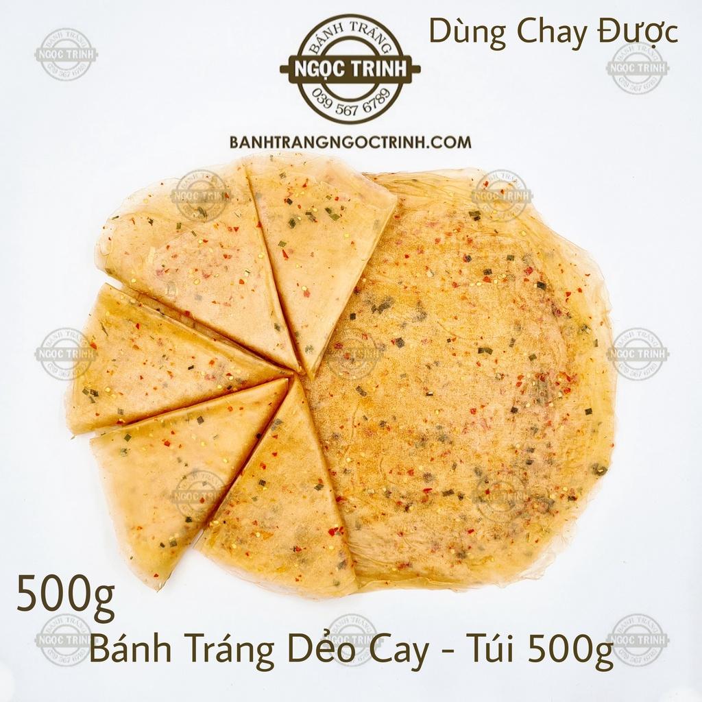 Bánh tráng dẻo cay cao cấp (Túi 500g) siêu ngon bánh tráng Ngọc Trinh