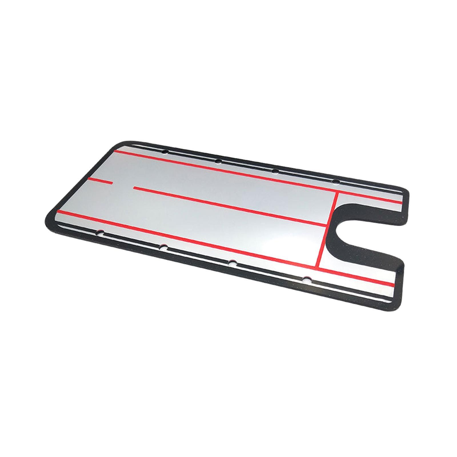 Golf Putting Alignment Mirror Golf Putting Practice Acrylic Golf Putting Trainer Golf Putting Training Aid for Indoor Outdoor